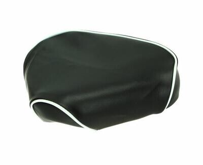 Saddle Cover Black With White Lining