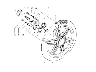 Wheel Cast Iron Rear