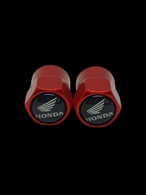 Honda Valve Cap Set Red/White