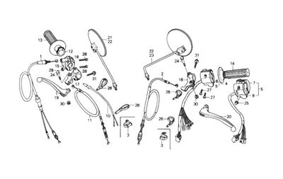 Handle Lever - Cable - Switch