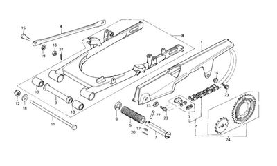 Rear Fork - Chain Case