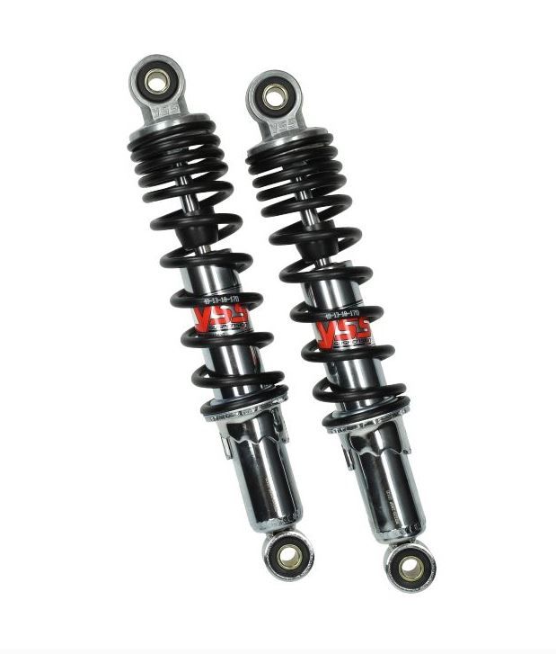 2. Shock Absorber Set YSS Chrome/Black 2. Shock Absorber Set YSS Chrome/Black