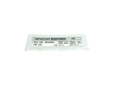 Tire Label PX