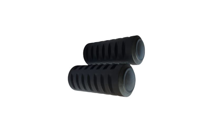 2A. Footrest Rubbers Set Black 2A. Footrest Rubbers Set Black