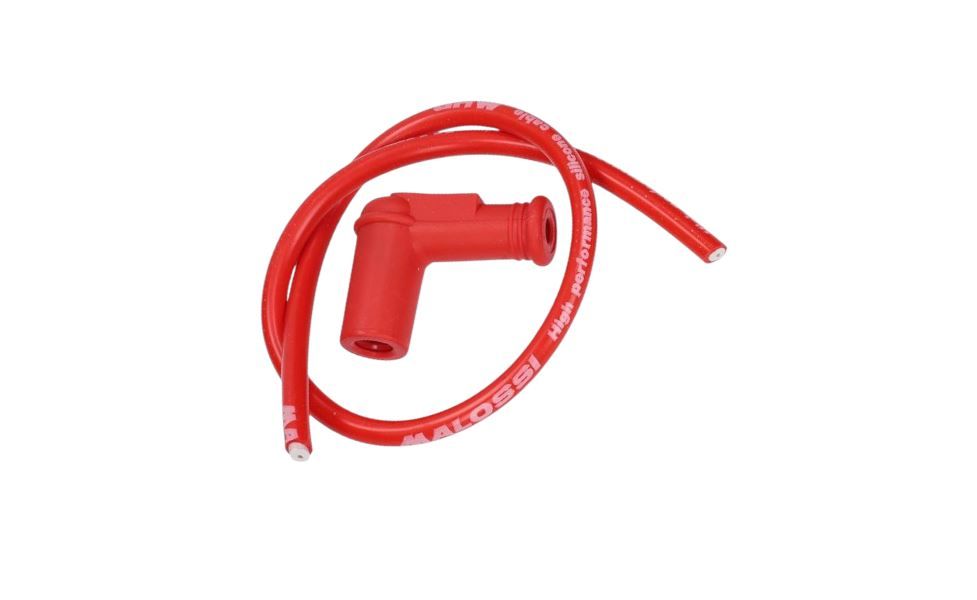 12A. Spark Plug Cap Malossi + Cable Red