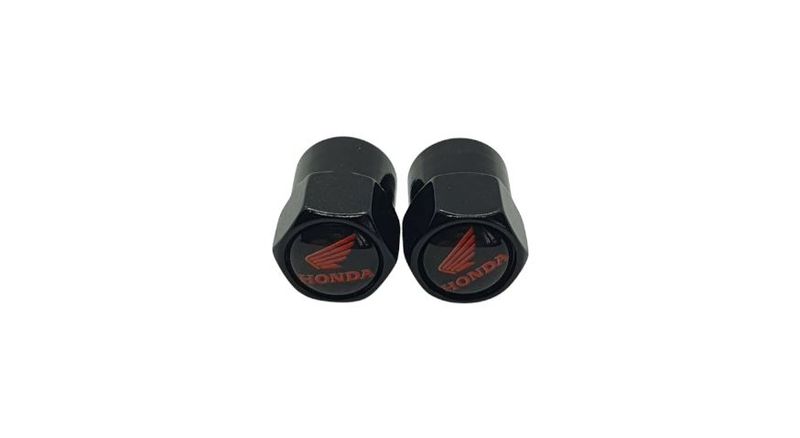 Honda Valve Cap Set Black/Red
