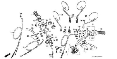 Handle Lever - Cable - Switch