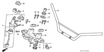 Handle Bar - Top Bridge