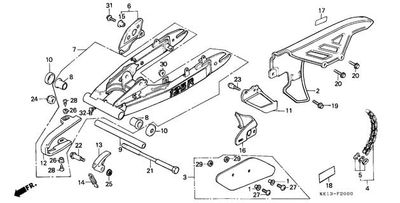 Rear Fork - Chain Case ( TYPE 1 )