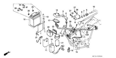 Wire Harness - Ignition Coil - Battery