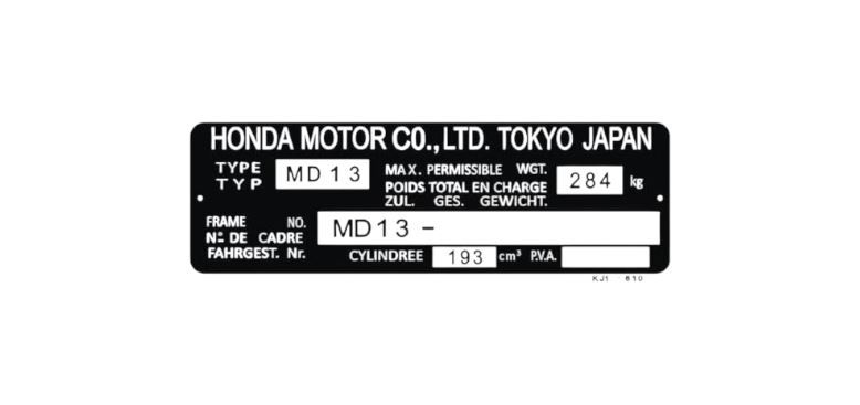 15. Identification Plate