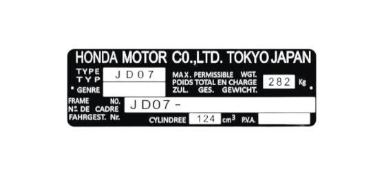15. Identification Plate
