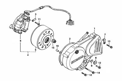 Left Crankcase Cover - Generator