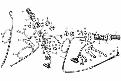 Handle Lever - Cable - Switch