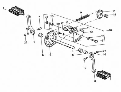 Crankarm - Pedals