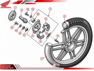 Wheel Cast Iron Rear