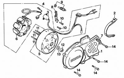 Left Crankcase Cover - Generator