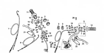 Handle Lever - Cable - Switch