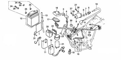 Wire Harness - Ignition Coil - Battery