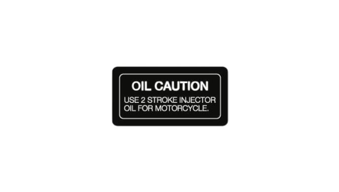 Decal Oil Caution