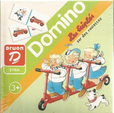 domino : les triplés sur des roulettes