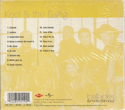 kool &amp; the gang : ballades &amp; mots d'amour