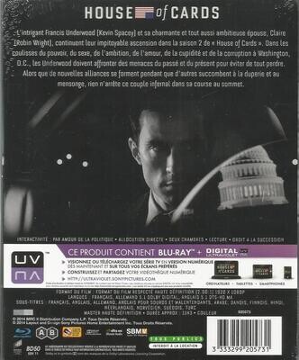 house of cards : l'intégrale de la deuxième saison ( import )