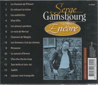 serge gainsbourg : encore