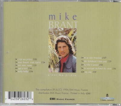 mike brant : c'est ma prière