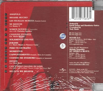 andrea bocelli : amore