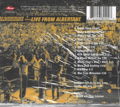 hanson : live from albertane