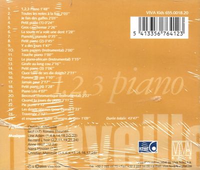 christian merveille : 1,2,3 piano