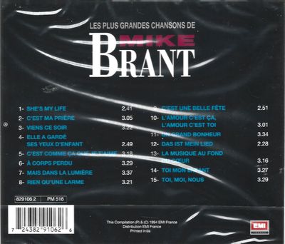 les plus grandes chansons de mike brant