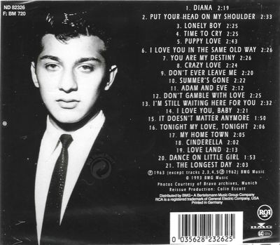 paul anka's 21 golden hits