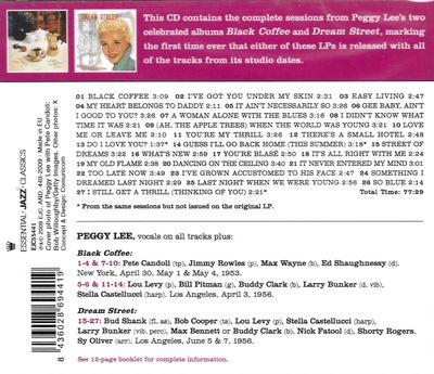 peggy lee : black coffee &amp; dream street - the complete sessions