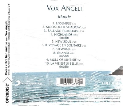 vox angeli : irlande