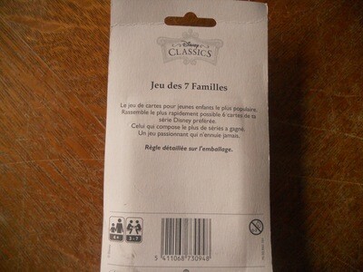 disney classics : jeu des 7 familles