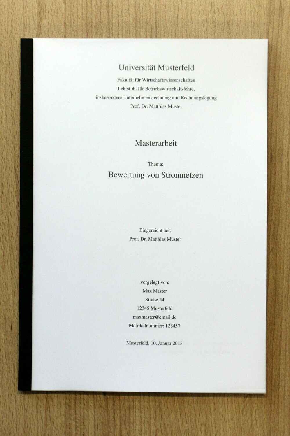 Klebebindung mit Folie bis 100 Seiten