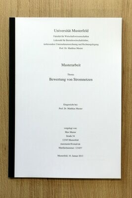 Klebebindung mit Folie