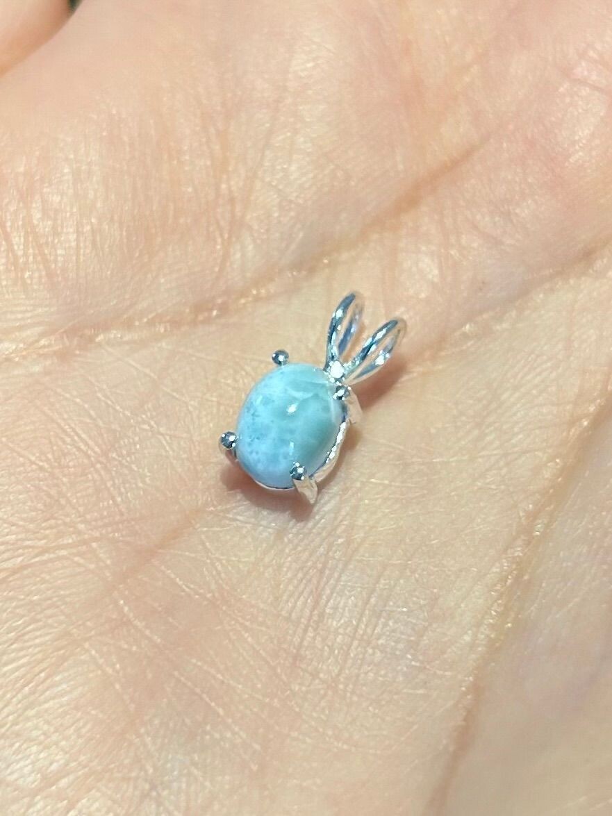 Larimar hangertje (925 zilver)