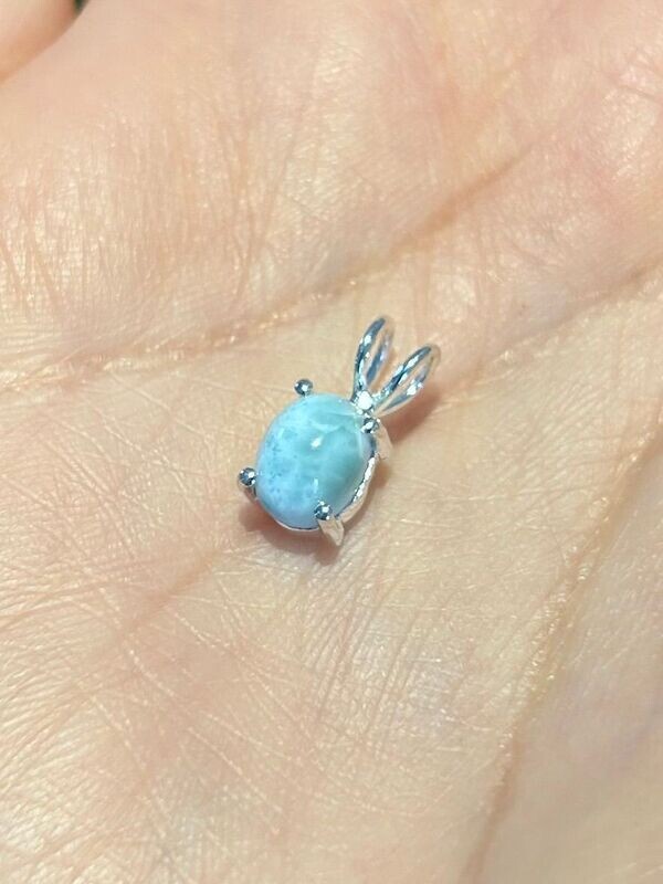 Larimar hangertje (925 zilver)