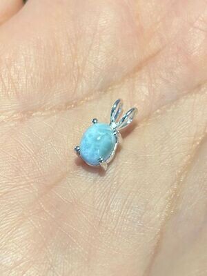 Larimar hangertje (925 zilver) Larimar hangertje (925 zilver)