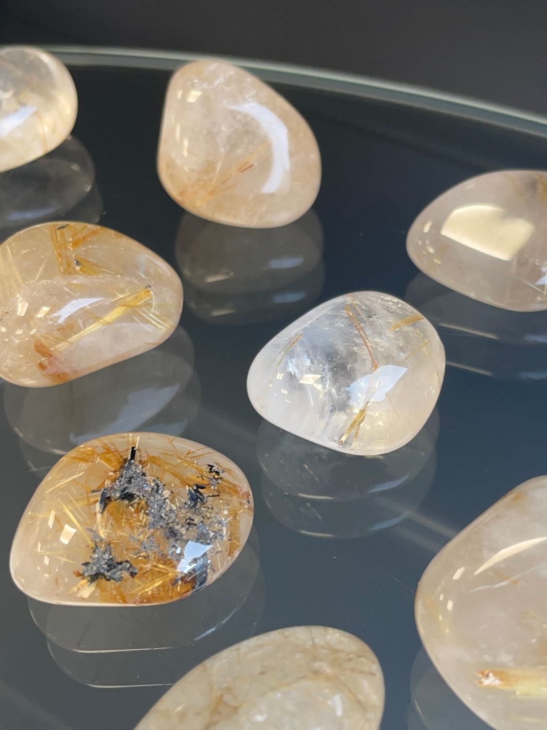 getrommelde gouden rutielkwarts (kalmerend, opbeurend bevordert spirituele groei)