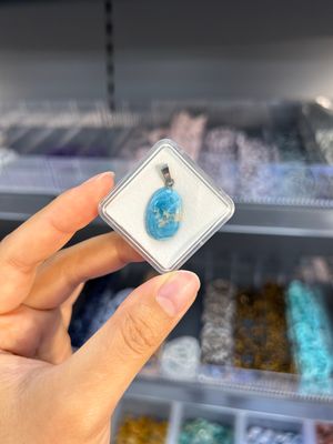 Larimar hanger (925 zilver)