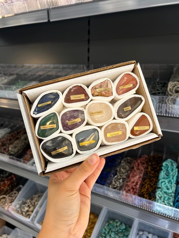 Cadeau Tip! Mix doos getrommelde stenen