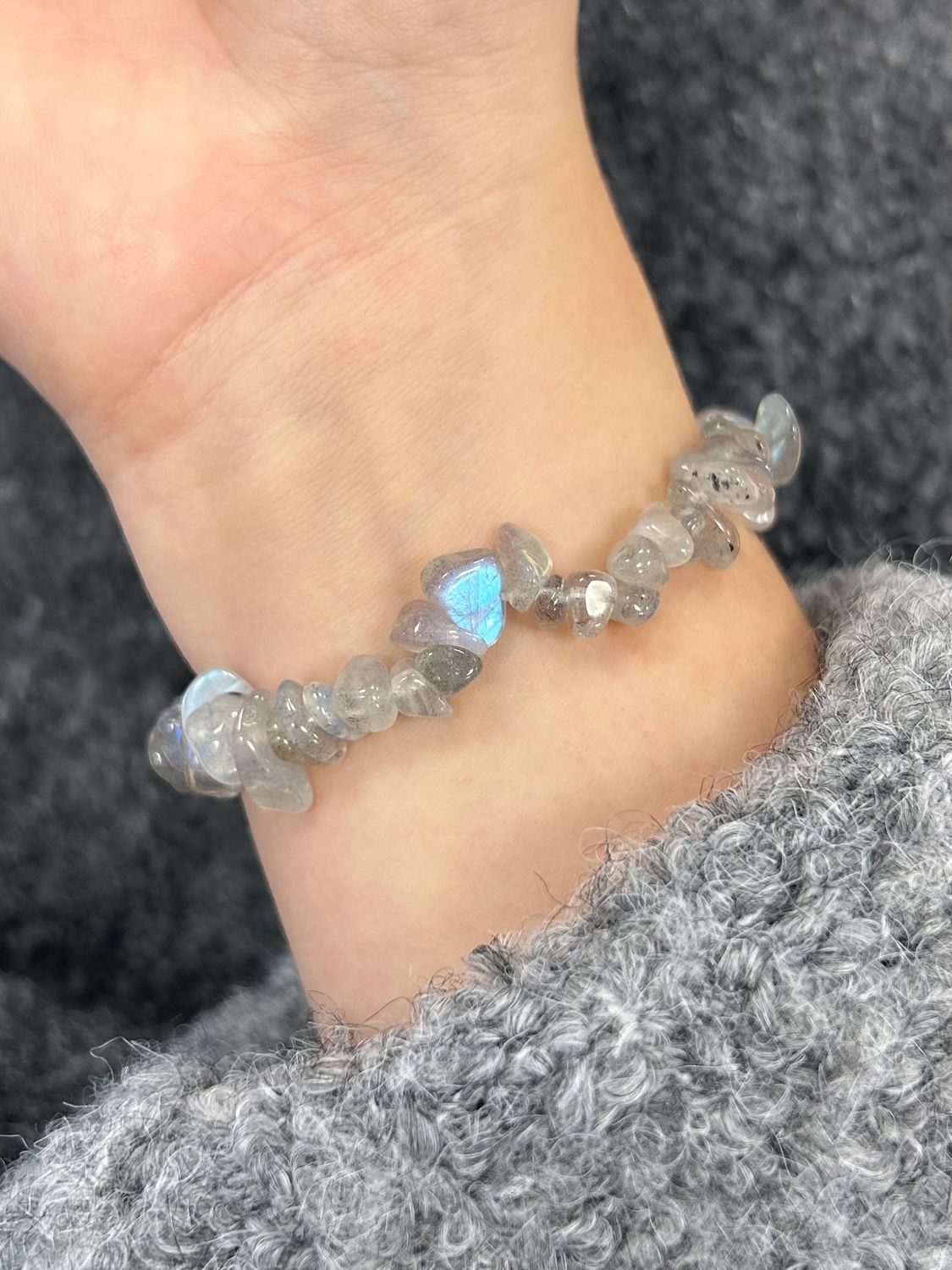 Labradoriet Split Armband (beschermend, reinigt, vermindert angst)