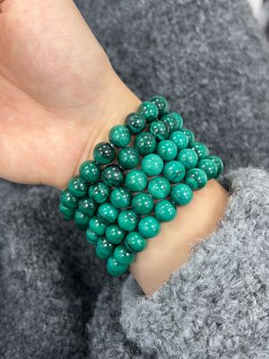 A+ Malachiet armband (10mm) (kracht, verandering, zuiverend) A+ Malachiet armband (10mm) (kracht, verandering, zuiverend)