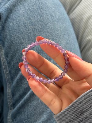 Kinder armband amethist (4mm)