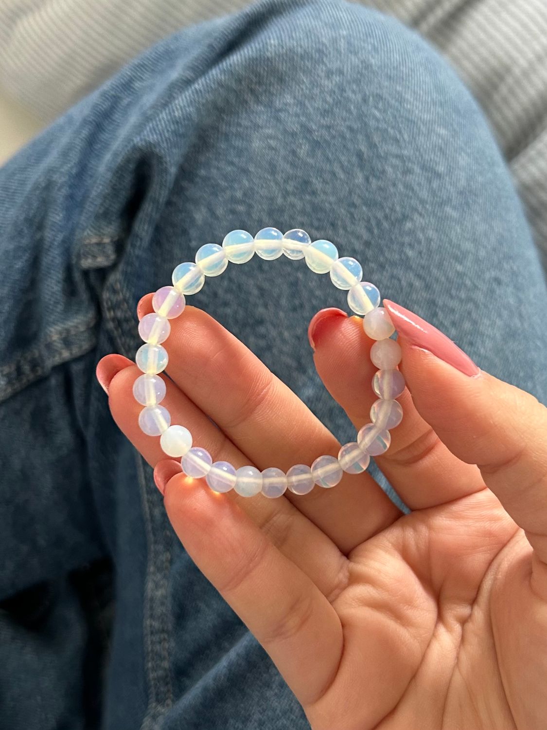 Kinder armband opaliet (6mm)