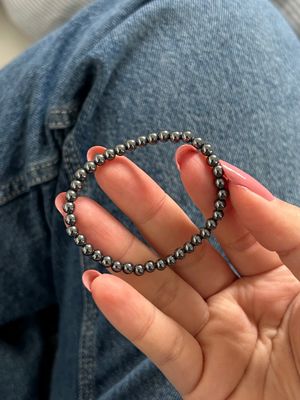 Kinder armband hematiet (4mm)